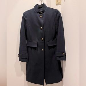 Ralph Lauren Navy Wool Coat (Like New)
